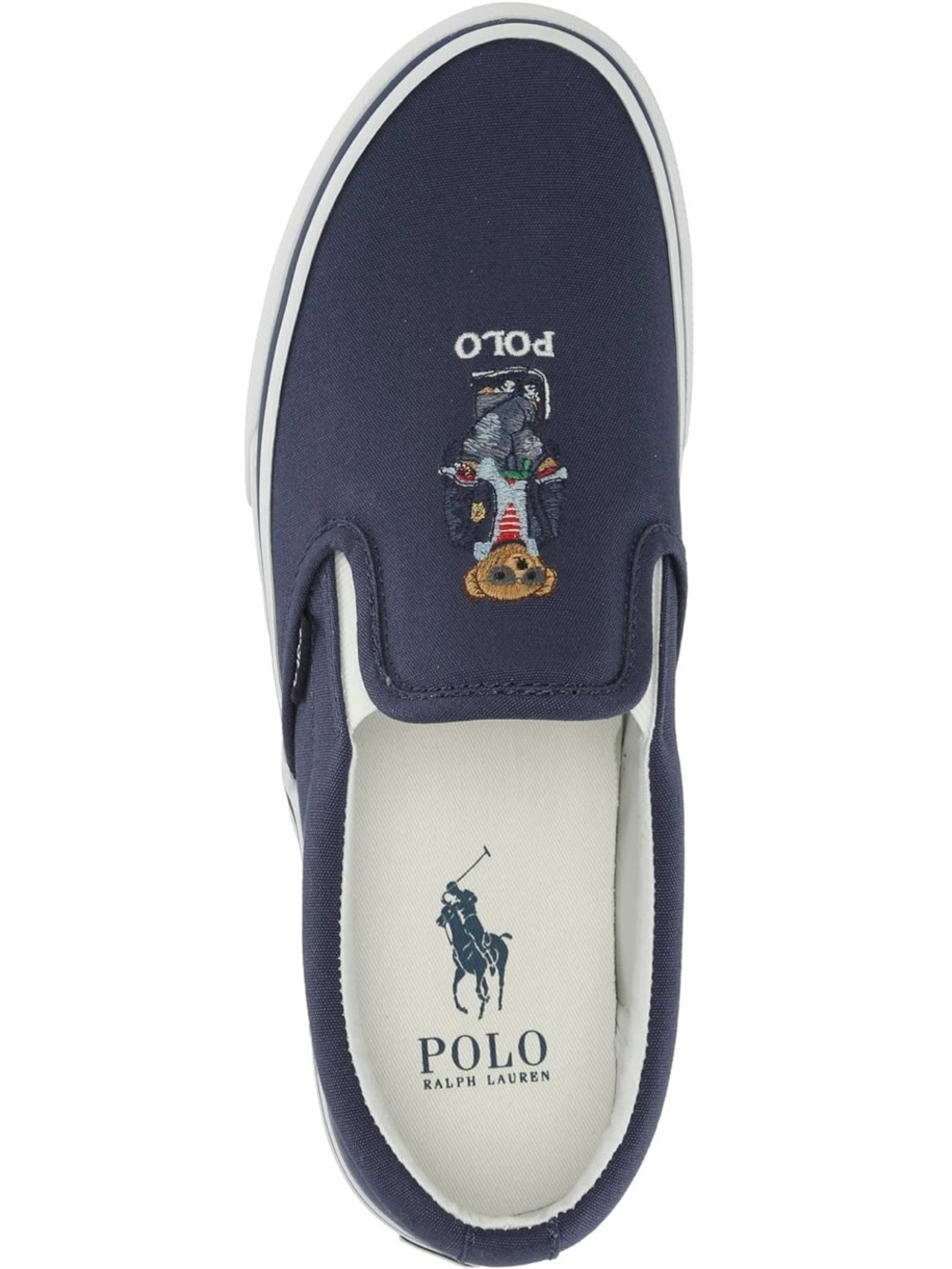 Ralph Lauren Keaton Polo Bear slip-on sneakers in navy blue - NWT - Men’s US 11